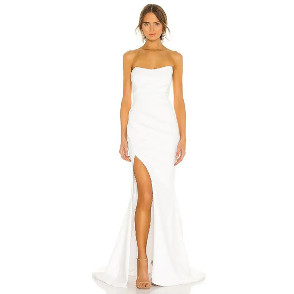 Katie May x Noel Jean Divinity Gown Ivory White Size M - Picture 3 of 11